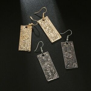 Dollar Bill Earrings